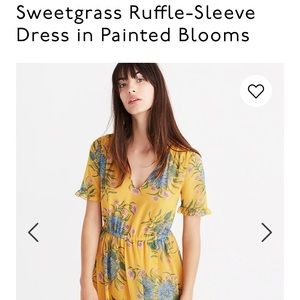 Madewell Sweetgrass ruffle sleeve dress size 4